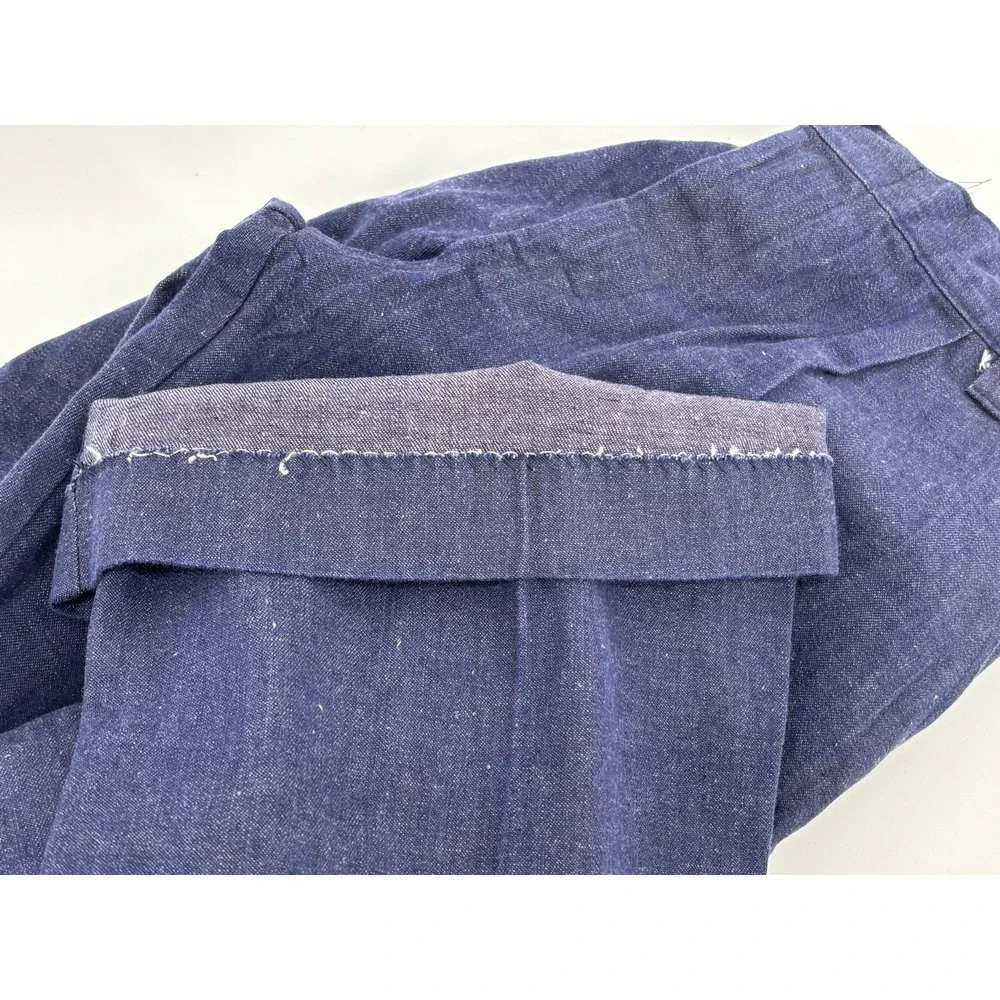 Vintage Sailor Jeans Mens 29x31 Dark Denim Bell Bottom Hippie Seafarer Style USA